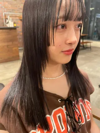 セミロング カラー tablier所属・北名古屋 /美容院カフェのヘアスタイル