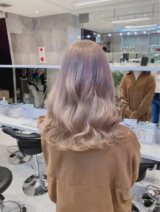 ミディアム カラー 韓国ヘア 🦋KIRA🦋のヘアスタイル