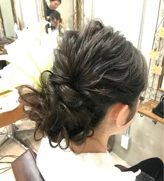 セミロング まつパ・ヘアセット ♡Chinami♡のマツエク・マツパデザイン