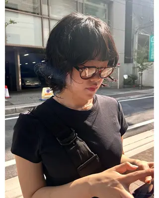 ショート パーマ デザインカット/ パーマ/nanaのヘアスタイル