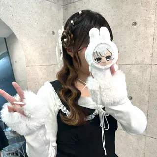 ロング ヘアアレンジ ヘアメイク/髪質改善 🎀Moeri🎀のヘアスタイル