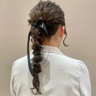 ヘアアレンジ ベージュ/アレンジ /横浜/杉本千夏のヘアスタイル