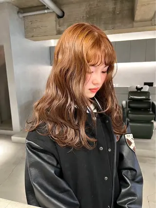 ロング カラー 中村 衣里のヘアスタイル