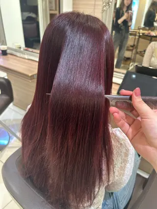 ロング 美髪縮毛矯正/ ケアカラー🍓KAEのヘアスタイル