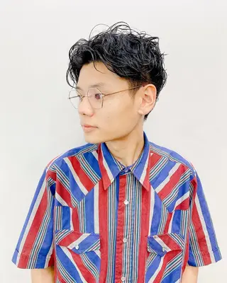 ショート パーマ メンズ メンズパーマ タカキリョウのヘアスタイル