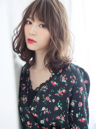 ミディアム ✨ブリーチなし透明感 ✨カラー💍Yuriのヘアスタイル