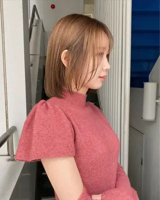 ショート カラー yiye 青山所属・無料カットモデル募集 🌱ひょうがのヘアスタイル