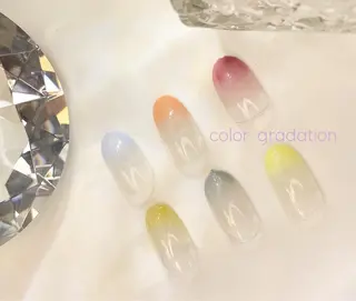 ネイル 23時まで❤︎韓国、 ワンホンネイルのネイルデザイン