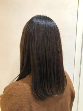 ミディアム カラー ツヤ髪カラー💎 佐藤あきのヘアスタイル