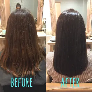 ロング カラー レイヤーカット✂︎池 袋個室サロンkumaのヘアスタイル