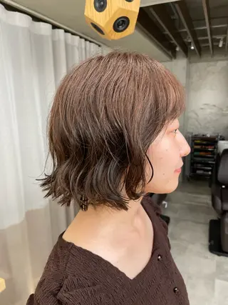 ショート カラー パーマ Toiro 横浜所属・🎀レイヤー/パーマ カラー/ai🎀のヘアスタイル