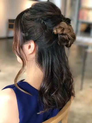 ミディアム セミロング ロング ヘアアレンジ 🌈ディレクター🌈 徳松優希のヘアスタイル