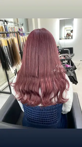 セミロング カラー 大阪ケアブリーチ/ ミルクティーベージュのヘアスタイル