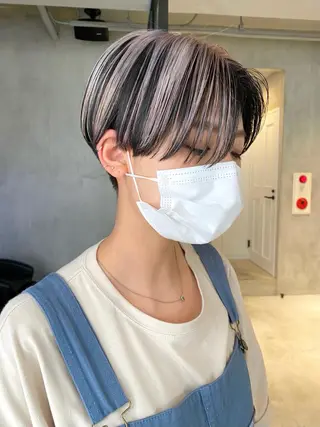 ショート カラー ヘアアレンジ ショートヘア原宿 fifth コシのヘアスタイル