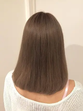 セミロング カラー 🌈評価No.1🌈 艶髪カラー❌エクステのヘアスタイル