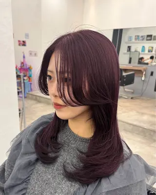 ロング カラー レイヤー/透明感/ 顔周り/kana🩰のヘアスタイル