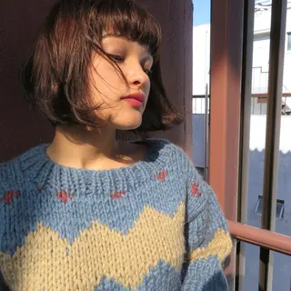 ショート ミディアム セミロング ロング カラー ヘアアレンジ レイヤーカット BLend 渋谷のヘアスタイル