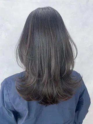 ミディアム カラー パーマ ヘアアレンジ ITbyALBUM 八王子店のヘアスタイル