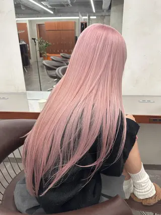 ロング カラー nico TOKYO 渋谷所属・ブリーチ ハイトーン 特化🌈フジタハルキのヘアスタイル