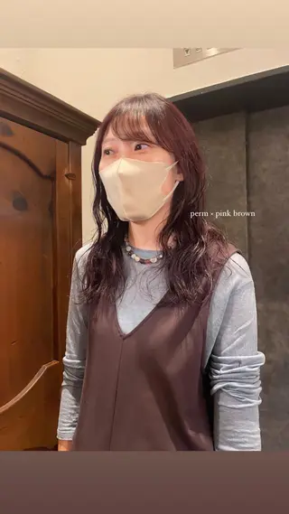 ロング カラー tete nico所属・似合わせ/ヘアカラー nanami🌸のヘアスタイル