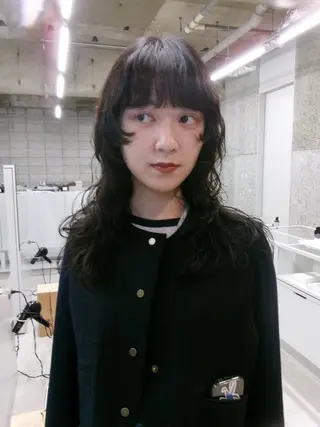 セミロング カラー パーマ メンズ casey mayuのヘアスタイル