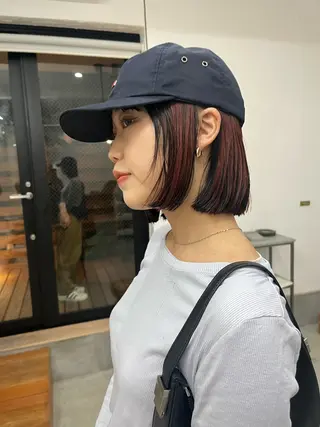 ミディアム イシイ モエカのヘアスタイル
