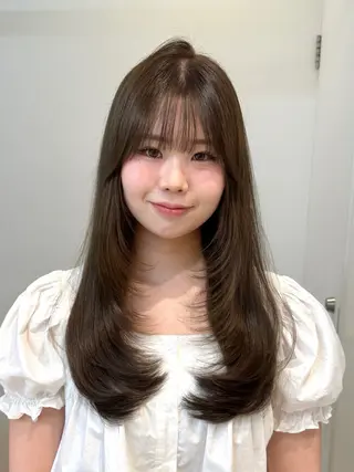 ロング カラー 🌿レイヤー/ブリー チ/🌿JINのヘアスタイル