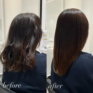 ミディアム 美髪矯正/ 伊藤 更のヘアスタイル