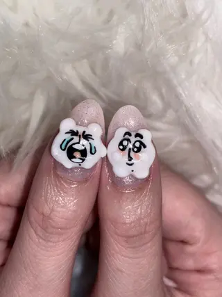 ネイル NES NAIL所属・さゆり￤推しキャラ ￤ロングネイル🩷のネイルデザイン