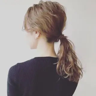 ミディアム カラー パーマ ヘアアレンジ メンズ キッズ ネイル マツエク・マツパ premier modelsのヘアスタイル