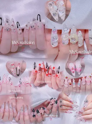 ネイル MxS Nail 【長さだし/フィルイン/マグネット/ワンホンネイル/韓国ネイル/パラジェル】所属・M×S Nail みなのネイルデザイン