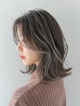 カラー 束感まつぱ🥑🤍 NATUKI🤍のマツエク・マツパデザイン