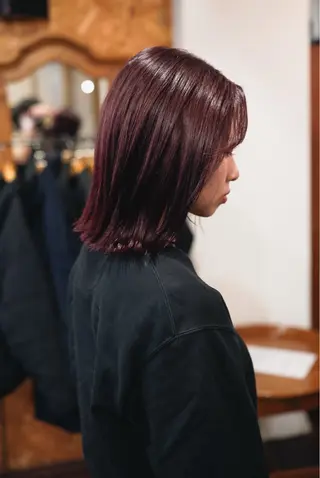 ミディアム カラー 千葉 慎也のヘアスタイル