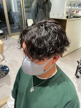 パーマ メンズ 無料ショートモデル 募集中❗️秋山ひらいのヘアスタイル