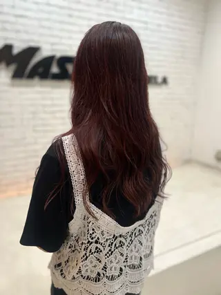 ロング カラー MASHU Machela店所属・ほのか./大阪 透明感カラー/韓国風のヘアスタイル