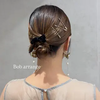 ヘアアレンジ monaヘアアレンジ 🎀/お呼ばれのヘアスタイル
