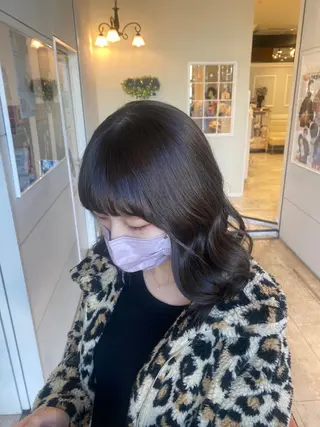 セミロング カラー カーリーパーマ/ パーマ/SAKURAのヘアスタイル