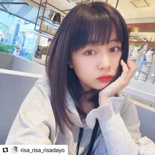 ミディアム カラー grow 榎本のヘアスタイル