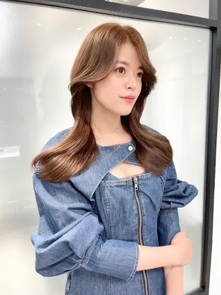 ロング 韓国レイヤーカット 髪質改善▫️水野有真のヘアスタイル