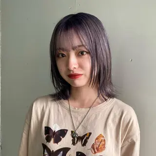 ミディアム カラー パーマ ヘアアレンジ yiye 青山所属・無料カットモデル募集 🌱ひょうがのヘアスタイル