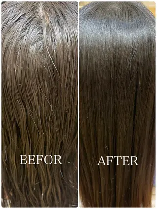 ロング 村中 逸紀のヘアスタイル