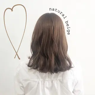 ミディアム カラー お洒落パーマ/ 艶カラー/michiのヘアスタイル