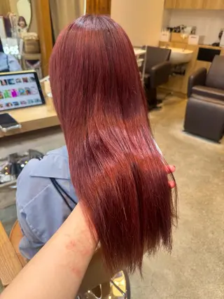 カラー 🫧髪質改善/Wカラ ー 暖色 🌸桜🌸のヘアスタイル