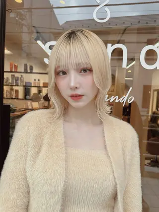 ミディアム 松本 和馬のヘアスタイル