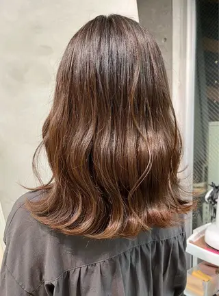 セミロング カラー アイブロウモデル 募集中🍒/北爪まゆのヘアスタイル