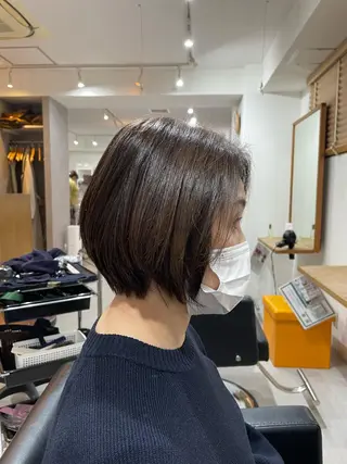 ショート 🐬脱白髪染めカラー 清水大世🐬のヘアスタイル