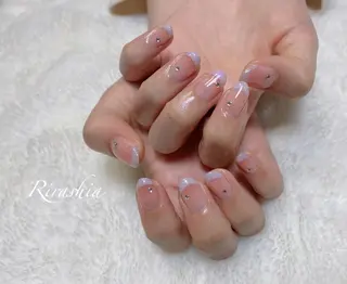 ネイル うる艶/透明感 Rirashaのネイルデザイン