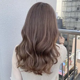 ロング カラー On所属・顔まわりカット🌟 くびれヘア/寺門遥輝のヘアスタイル