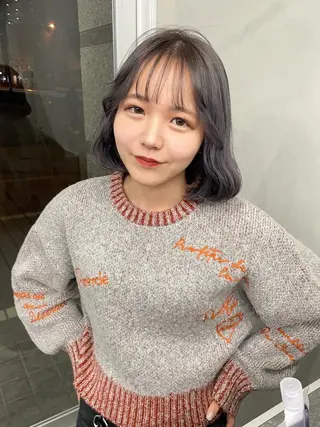 ミディアム カラー ブリーチ/ベージュ 💕/momoaのヘアスタイル