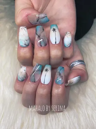 ミディアム カラー ネイル SUNNY BAE. SERINAのネイルデザイン